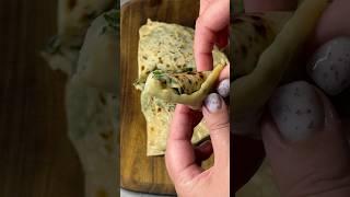 Кутабы с сыром и зеленью 