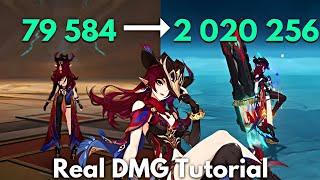 C0 CHASCA Real DMG Tutorial! Increase Her DMG Genshin Impact