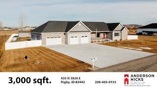 Spacious New Home: 3,000 sqft Property in Rigby, ID | 435 N 3826 E