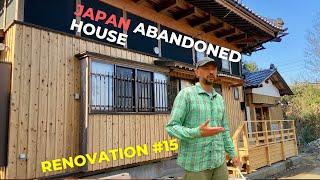 Japanese Abandoned House Renovation #15 | Front Deck, Kitchen Shelves Update