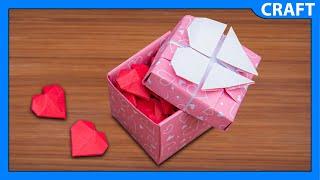 How To Make an Origami Heart Box With Lid