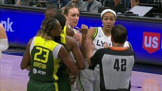  Players Separated AGAIN After Napheesa Collier & Nneka Ogwumike Stare Down | WNBA Storm vs Lynx