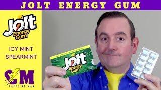 Jolt Energy Gum. Caffeine gum review of Jolt Energy Spearmint gum and Jolt Energy Icy Mint