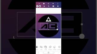 How to make AC logo ||How to design AC logo (make on android mobile)#logodesign #shortsvideo