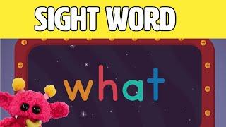 WHAT - Let's Learn the Sight Word WHAT with Hubble the Alien! | Nimalz Kidz! Songs and Fun!