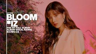 IZ*ONE 'BLOOM*IZ' Album VOCAL RANGE | E3-F#5-C6