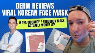 Dermatologist Reviews Viral Korean Biodance Face Mask and measures Hydration after.  Is it worth it?