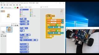 How to use mBlock to oBot 7.EX04 track