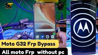 moto g32 frp bypass android 13 without pc /all moto Frp bypass without pc