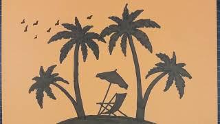Easy and Simple Relaxing Scenery Drawing./ Ripon's Art