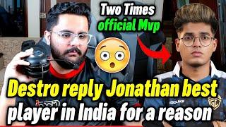 Destro reply why Jonathan best player in India  2 times official Mvp 