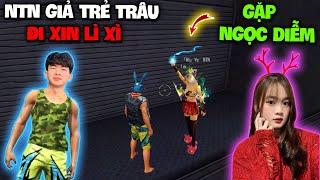 Free Fire | NTN giả trẻ trâu đi xin Lì Xì bất ngờ gặp ngay Ngọc Diễm và cái kết ấm lòng !