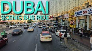 How Dubai EXPAT Commute? Bus ride from Oud Metha to Karama Bus Stn & DTPC (9.19.2024: 4K-UHD)