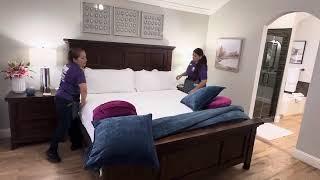 Behind the Scenes: Technicians making a Customer Bed | Vlogger's Perspective