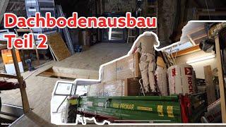 Dachbodenausbau Teil 2: Material Beschaffung OSB + Dämmung