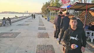 on the Pendik Harbour walkway