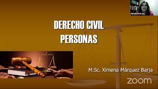 Derecho Civil: Personas I Dra. Ximena Márquez Barja