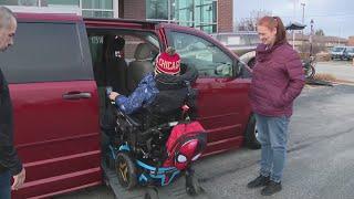 Community donates wheelchair accessible van to family in need