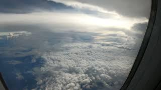 [4K] [HD] Airplane Window Seat View, Sea of Clouds