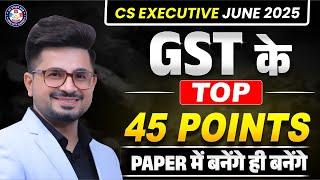 GST TOP 67 CONCEPTSSanjeevni For ALL by  VG Sir | Mission Tax 90+  | May/June 25 | #vgstudyhub