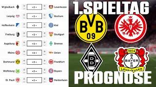 1.Spieltag Bundesliga 24/25 Prognose | Alle Spiele & Tipps !