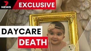 Heartbroken parents call for investigation into death of their daughter at child care centre | 7NEWS