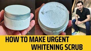 How to make urgent facial whitening scrub | Instant whitening urgent facial | commercial formula .