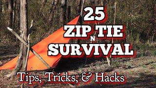 25 ZIP TIE USES IN SURVIVAL TIPS & TRICKS - HACKS