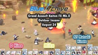 Blue Archive Global - Grand Assault Kaiten Outdoor Insane (August '24)