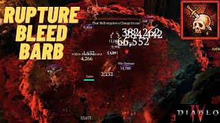 Diablo 4 - Season 6 Mid Game Rupture Bleed Barbarian Build