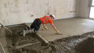 How MFS install a traditional 1:4 Cement Sand Screed
