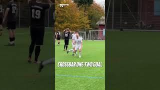 DOES THE CROSSBAR GET AN ASSIST? #worldie #goal #baller #sundayleague #grassrootsfootball
