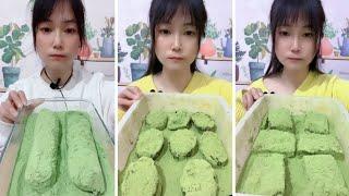 Asmr | Matcha Powder + Ice Shape Bits Eating Sounds [Solo: seeme] Compilation 