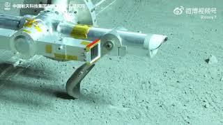 Demo of Chang’e 6 collecting and packaging lunar soils from the far side of the moon