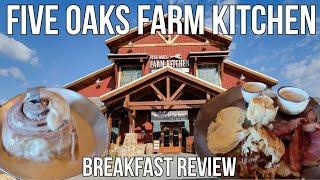 Five Oaks Farm Kitchen Restaurant Review Breakfast Southern Cooking Huge Cinnamon Roll Sevierville