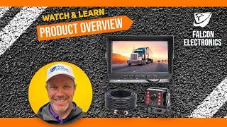 Falcon Electronics 1080P Super Night Vision Wired Backup Camera w/  7"  LCD Product Overview