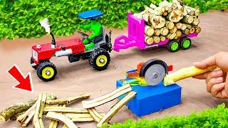 Building a powerful diy tractor trolley with wood for tough farming tasks #1