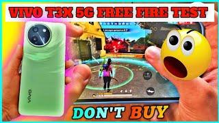 VIVO T3X 5G FREE FIRE TEST || vivo t3x 5g free fire gameplay + Heating + Battery Drain Test.