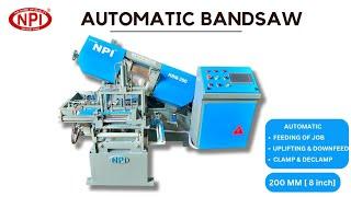 Fully Automatic Metal Cutting Bandsaw Machine 8" [ 200 mm ] .