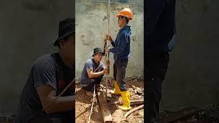 Pengerjaan Grounding Elektronik Menggunakan Chasing Pada Copper Rod