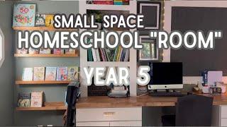 Homeschooling in a small space - how our space functions by year 5