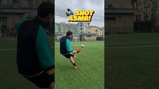 SHOT ASMR!️ #asmr #football #soccer #calcio #shot #tiro #crispo #simonecrispo #footballasmr