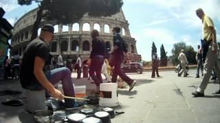 Doctor Bucketman_Street Drummer in Rome_Coliseum Square