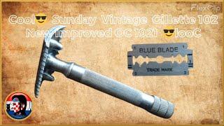 Cool  Sunday  Vintage  Gillette 102 New Improved OC 1921  looC