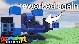 Doomspire Defense Heavy Gunner Rework Tower Review.. | ROBLOX