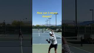 How can I return deeper? #tennis #tennisplayer #tennismatch #tenniscourt #tennistournament #alcaraz