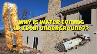 Is this running water a FRENCH DRAIN from our basement??
