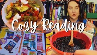 Cozy Fall Reading Vlog Reading 9 Mysteries, Baking "Scooby Snax" & Sheet Pan Nachos