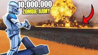 Can 1 CLONE TROOPER Hold VS 10,000,000 ZOMBIE ARMY?! - UEBS 2: Star Wars Mod