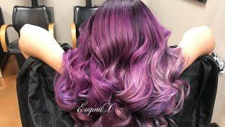 Purple and Pink Balayage Full Video